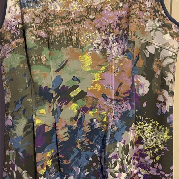 White House Black Market Claude Monet inspired sheath dress - Picture 4 of 5